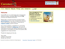 Tablet Screenshot of coronerme.com